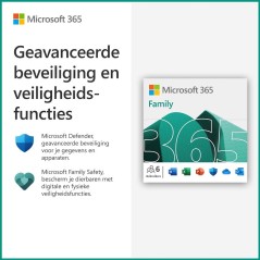 "Microsoft 365 Family License - 1 Year Subscription for Up to 6 Users on Windows & MacOS - Unlock Productivity & Collaboration!"
